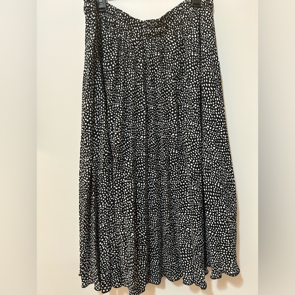 Rachel Zoe Black and White A-Line Skirt